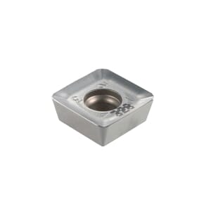 Iscar 5693820 HELIQUAD Single Sided Milling Insert With 4 Right or Left Hand Cutting Edges, QDCT Insert, 120524 Insert, Carbide, Manufacturer's Grade: IC328, Squared Shape, Material Grade: M, P, S